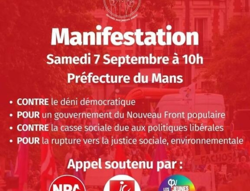 7 septembre – Manifestation