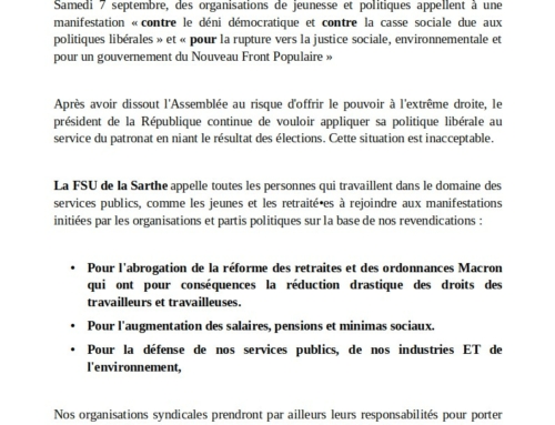 Pour nos revendications sociales – Contre le coup de force d’emmanuel macron