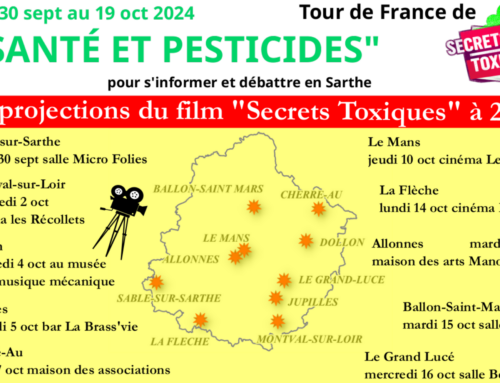 Santé et pesticides – Projections-discussions du film Secrets toxiques dans toute la Sarthe