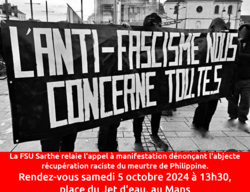 Manifestation anti-raciste et anti-patriarcale – 5 octobre 2024 à 13h30 – Le Mans