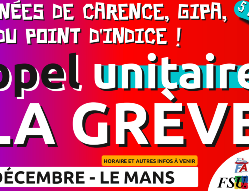 5 décembre – Appel à la grève de l’ensemble des agent•es des 3 fonctions publiques