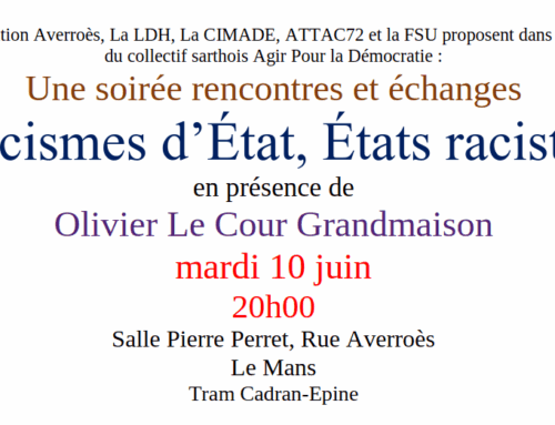 Soirée rencontres et débats – Racismes d’État, États racistes