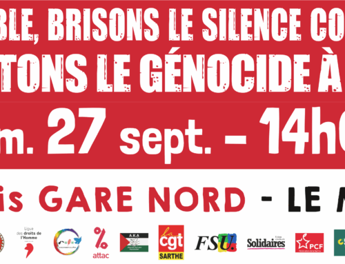 Ensemble, brisons le silence complice – Arrêtons le génocide à Gaza