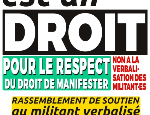 Manifester est un droit – 16 déc – 13h30 – Palais de Justice – Le Mans