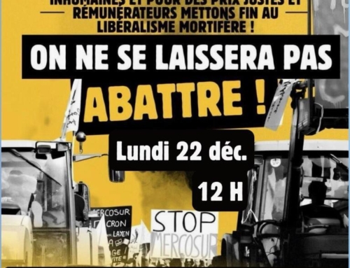 On ne se laissera pas abattre – Soutien à la manifestation de la confédération paysanne