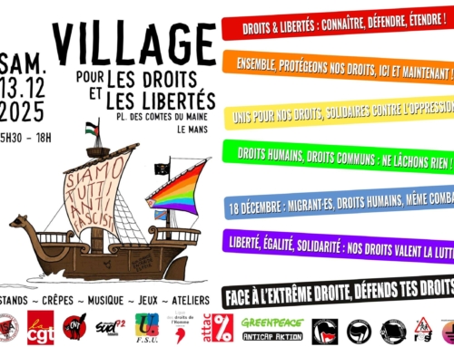 Village des droits et libertés – sam. 13 décembre – 16h – 18