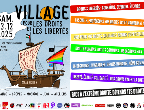 Village des droits et libertés – sam. 13 décembre – 16h – 18